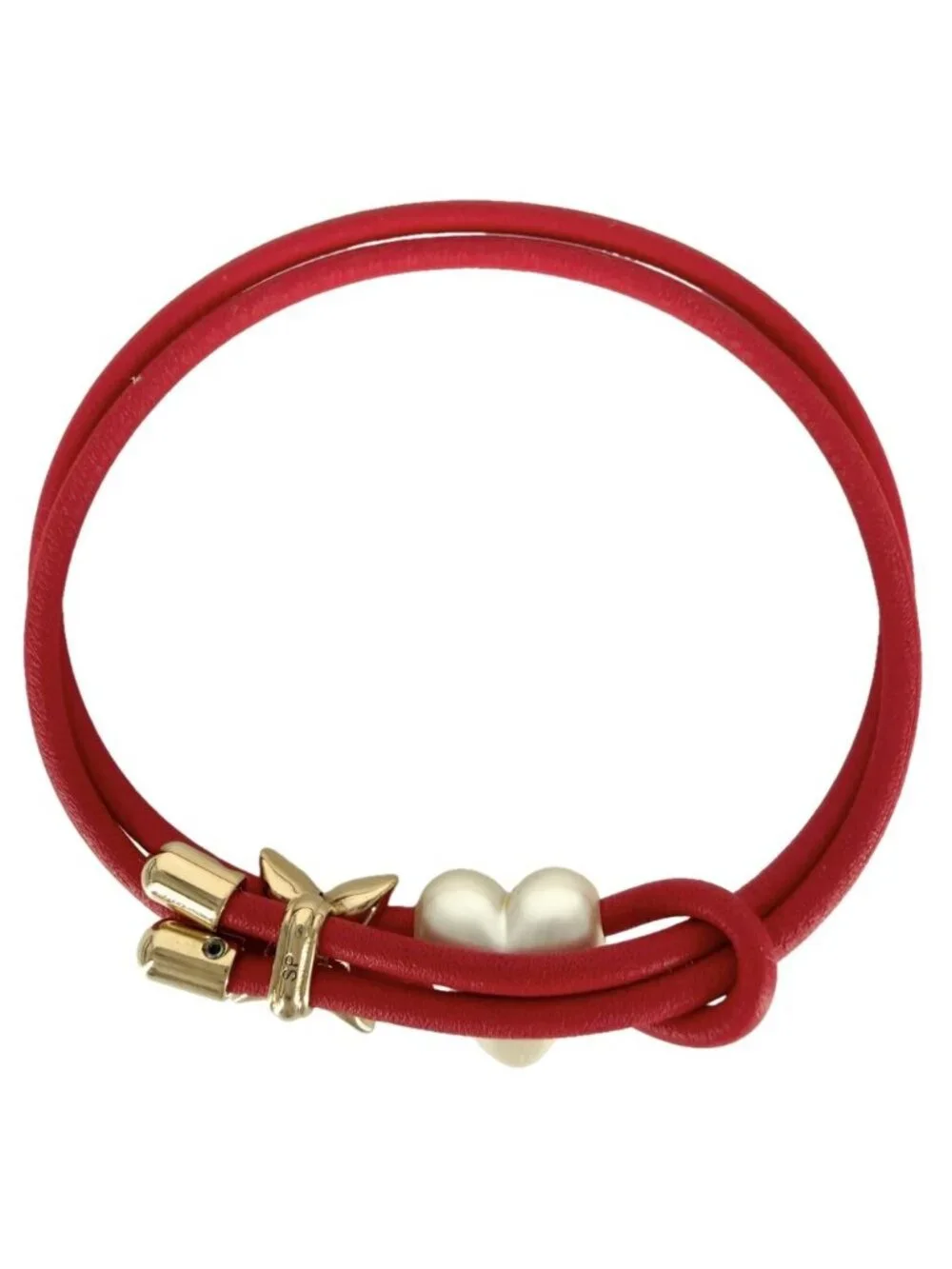Louis Vuitton Red Gold Vintage Bracelet